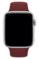 Apple Watch Uyumlu Silikon Kordon Bordo