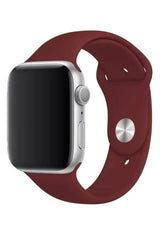 Apple Watch Uyumlu Silikon Kordon Bordo