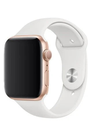 Apple Watch Uyumlu Silikon Kordon Beyaz